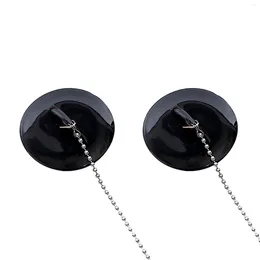 Bath Accessory Set 2 Pcs Plug And Chain Universal Sink 45mm(1.77 Inch)Kitchen Drain Stopper Basin Waste