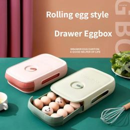 Storage Bottles Drawer Egg Containers Organiser Box With Lid Stackable Big Room Refrigerator Rolling Kitchen Tray