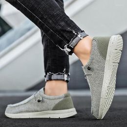Casual Shoes Men Canvas Trend Big Size 48 Fashion Comfortable Breathable Leisure Walk Lightweight Comfy Outdoor Soft