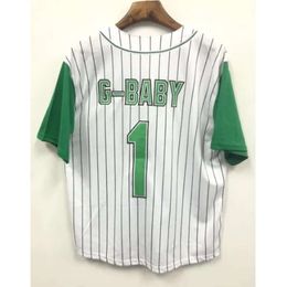 Gdsir Men 1 Jarius G-baby Usa Movie Kekambas Baseball Jerseys Ed S White Black Size S-xxxl