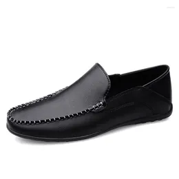 Casual Shoes 2024 Arrival Handmade Men Summer Driving Soft Leather Lightweigh Loafers Male Comfortable Dress