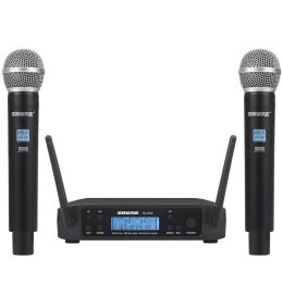 Microphones GLXD4 Wireless Microphone 2 Chs UHF 640~690MHz Professional Mic Handheld Lavalier Headworn Headset Shure Party Church Meeting