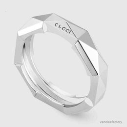 Fashion Ring 925 Sterling Silver Rings Link to Love Stud for Mens and Women Party Wedding Engagement Jewelry Lovers Gift R96a