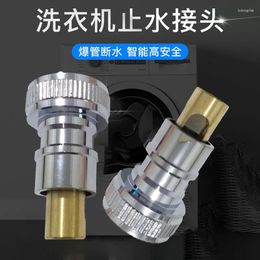 Bathroom Sink Faucets Washing Machine Water Inlet Pipe Anti Falling Check Valve Connector Faucet Converter Accessories Swivel