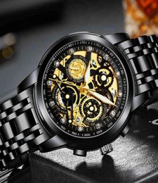Relógio de pulso Nektom 2020 Men Luxury Top Brand Gold Gold Stoneless Steel aço grande Male Watch Watch Amarelo Sports Sports Sports para Man182431535