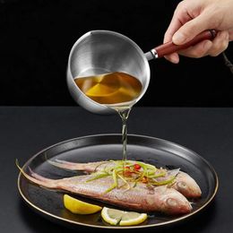 Spoons Stainless Steel Oil Splashing Small Pot Milk Pouring Household Cooking Accessories