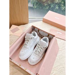 2024 New Fire Korean Genuine Leather Thick Sole Worn Fashion Dirty Sports and Casual Board Shoes Versatile