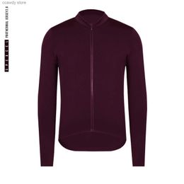 Мужские футболки Новые прибывают высококачественный Pro Fit 2.0 Thermal Fece Cycling Jersey Long Seve Winter Fece Inner для 10-20 градусов Ride H240407