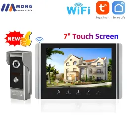 Intercom Tuya Smart WIFI Video Intercom In Private House Interphone Doorbell Camera Outdoor Security Protecting Intercoms System for Home