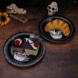 Disposable Dinnerware 20 Pcs Serving Utensils Party Supplies Make Tableware Halloween Plates