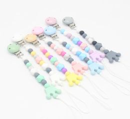 Silicon Bead Pacifier Chain Clips and Teethers Baby Feeding Accessories Infant Safe Pacifier Holders Soother8847937