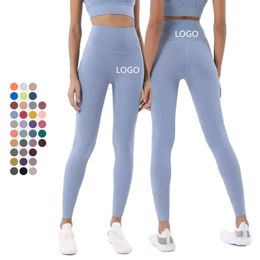 CK919 Anpassad smörig mjuk hög midja Lulu Align Yoga Women Tight Pants for Athletic Running Leggings