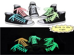 100Pcs Brand New Luminous Glow In The Dark Shoelace Flat Athletic Sport Boots Shoe Laces Strings 50Pairs 5715810
