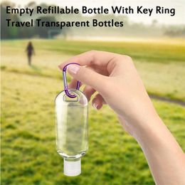 Storage Bottles Disposable Hand Towels For Bathroom Travel Leakproof 20pc Clear Flip Plastic Keychain Empty Containers Cap