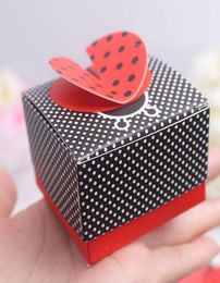 50pcs Cute Ladybug Candy Box Baby Shower Gift Box Birthday Party Gift Boxes Wedding Favour Candy Boxes New2032589