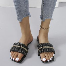 Slippers Women Fashion Beach Sandals Breathable Comfortable Summer Toe Flat Shoes Women's Slipper