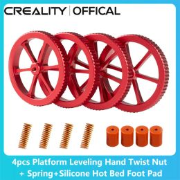 CPUs Creality Official 3d Printer Accessories 4pcs Hand Twist Upgraded Levelling Nut + Spring + Silicone Pad 3d Printer Heatbed Parts