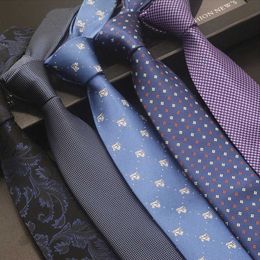 Neck Ties IHGSNMB Mens Tie Fashion Classic Business Neckline Mens Casual Tie Mens Wedding Party Designer Corbatas Para Hombre Gift TieC420407