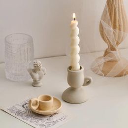Candle Holders Unique Porcelain Nordic Home Decor Candlestick Wedding Decoration Gold Dining Table Gift