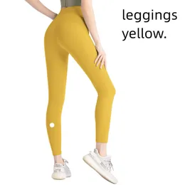 aloll lycra fabric solid Colour women yoga pants high waist sports gym wear leggings elastic fitness lady outdoor sports trousers 2024 newHN7C