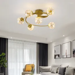 Ceiling Lights Modern Led Living Dining Room Bedroom Study Dimmable Chandelier Fixtures Alexa Ring Light Home Deco Lighting Lamp