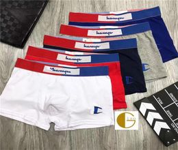 Trendy Mens Underwear Letter Print Boxers Cotton Breathable Underpants CHAM Men Cuecas Shorts U Convex Short Pants High Waist Boxe7356413