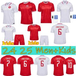 2024 Denmark high quality soccer jersey 24 25 euro ERIKSEN HOME RED AWAY WHITE KJAER HOJBJERG CHRISTENSEN SKOV OLSEN BRAITHWAITE DOLBERG football Shirts