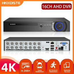 Recorder 16CH AHD DVR HD 8MP CCTV Security Camera System Kit 6 IN 1 16 Channel Hybrid DVR 8 Channels Digital Video Surveillance Recorder