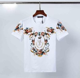 Mens Designe T Shirts In Summer Brand Trend Mens Womens Couple Letter Floral Printed Tops Tee Fashion Luxury Mens Tshirts 5701420