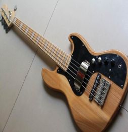 Whole Burlywood 5 String Marcus Miller Signature with 9V Active pickups Eletric Bass Guitar Made Of ASH In Natural 1303159544368