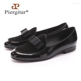 Casual Shoes Five Colour Genuine Leather And Nubuck Stitching With Bowtie Men Handmade Luxurious Flats Men's Banquet Classic Loafers