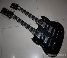 Whole New Arrival Cibson double necks 1275 model electric guitar in Black 1110188536931