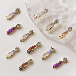 Decorations 100pcs Mix Color Rodelike Nail Korean Crystal Charm Shiny Rhinestone Glitter Ornament for Nail Diy Decoration Accessories 5mm