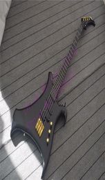 Custom Shop War 4 Strings Buzzard Electric Bass Guitar Abalone Arabic Numerals Inlay Gold Hardware7553633