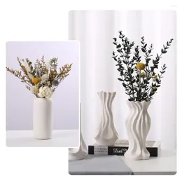 Vases Plain Fired Ceramics Ceramic Vase Modern Creative Styling Flower Container Nordic Style Pot Living Room