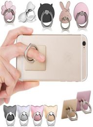 Universal Cell Phone Finger Ring Holder 360 Degree Mobile Phone Grip Stand Holders Lazy Buckle For iphone 11 Pro MAX XS Smartphone6295400