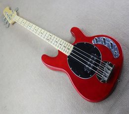 4 strings Red Body Active Circuit Electric Bass Guitar with Chrome hardwareMaple fingerboardoffer customize2405933