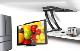 Epacket Kitchen Tablet Stand Wall Desk Mount Stand Fit For 578 inch Width Metal Bracket Smartphones Holders225W8948361