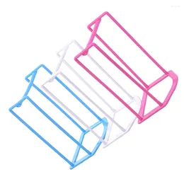 Hangers 3 Pcs No Punching Clothes Storage Rack Shelves Portable Garment Plastic Coat Hanger Racks