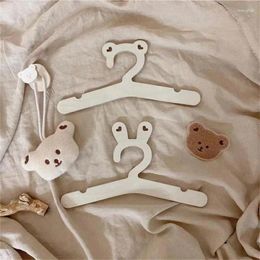 Hangers Childrens Clothes Hanger Safe Ear Bathroom Hardware Bear Cute Cartoon Shape Robe Hooks Natural Log Material