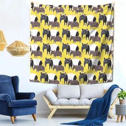 Tapestries The Tapirs Wall Decor Tapestry With Hooks Office Customizable Gift Soft Fabric Bright Color