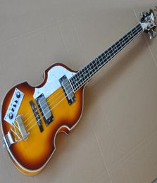 Left Handed 4 Strings Brown BB Electric Bass with Rosewood FingerboardMaple BodyCan be Customised As Request8908744