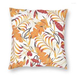 Pillow Colours Tropical Plants Cover 45x45 Home Decor Printing Hawaiian Paradise Summer Leaves Throw Case For Sofa