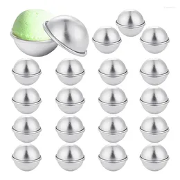 Baking Moulds 40 Pieces 20 Set DIY Metal Bath Ball Mold For Crafting Making Supplies 4.5X2cm
