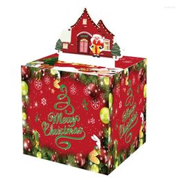 Gift Wrap Birthday Money Box For Cash Pull With Out Christmas Day Card And 30Pcs Transparent Bags
