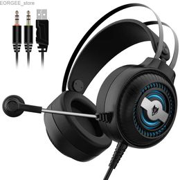 Cell Phone Earphones Nubwo N1pro e-sports PUBG gaming headset computer with microphone surround head wholesale cross-border headphones Y240407