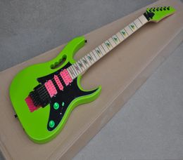 Green Guitar Maple fingerboard Electric Guitar with PickupsBlack pickguardcan be customized5061661