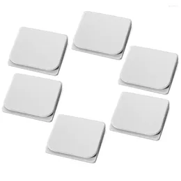 Shower Curtains 6 Pcs Curtain Fixing Clip Adhesive White Stop Clips Abs Weight Drapes