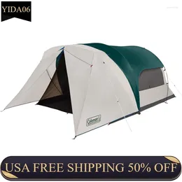 Storage Bags Cabin Camping Tent With Screened Porch 4/6 Person Weatherproof Enclosed Option Includes Rainfly