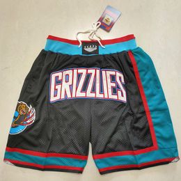 Men Throwback Basketball Shorts Tasche Blau schwarz rot gelb lila weiß Gold 2024-39